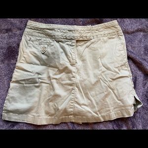 Beige Skirt With Shorts Underneath